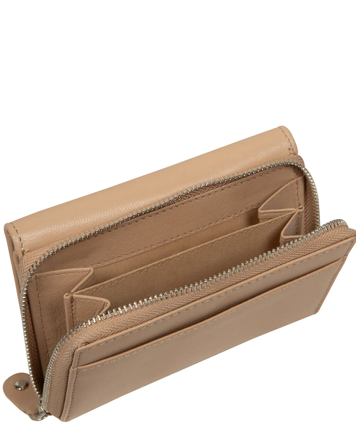 Elise' Latte Leather Purse