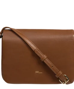 Ella' Chestnut Nappa Leather Cross Body Bag