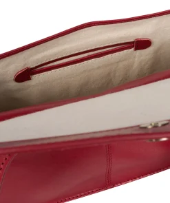 Ellipse' Chilli Pepper Leather Cross Body Bag