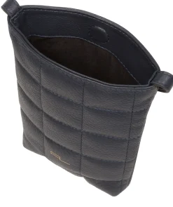 Elouise' Navy Nappa Leather Cross Body Phone Bag