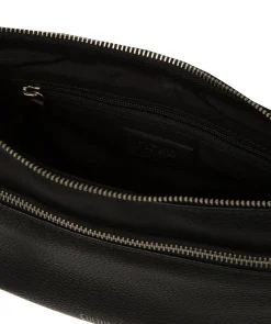 Elowen' Black Leather Cross Body Bag