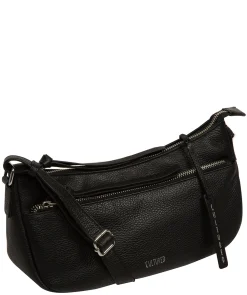 Elowen' Black Leather Cross Body Bag