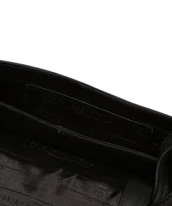 Elston' Black Leather Cross Body Bag