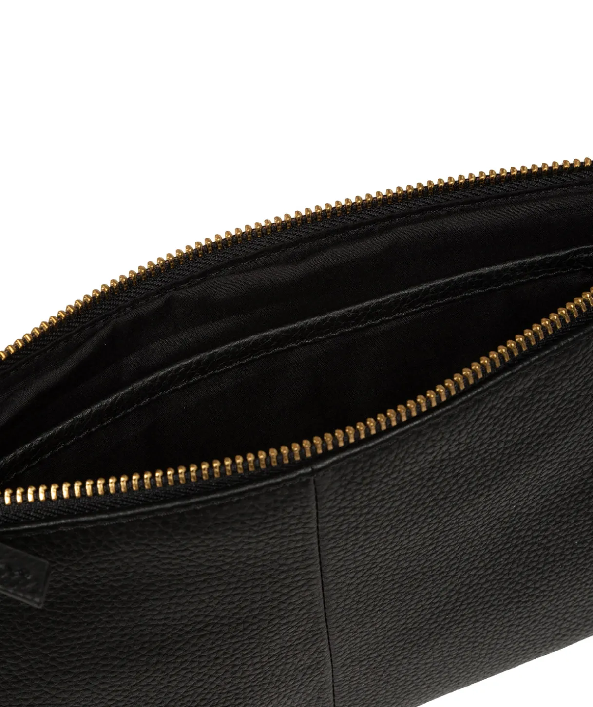Emalia' Black Leather Clutch Bag