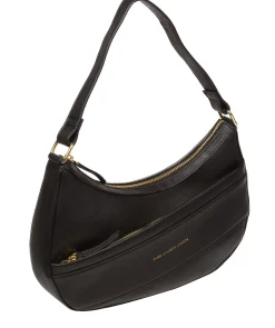 Emma' Black Nappa Leather Grab Bag