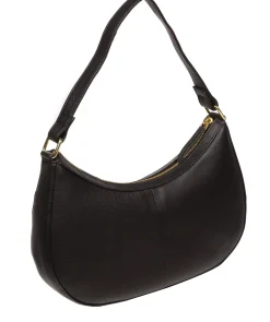 Emma' Black Nappa Leather Grab Bag