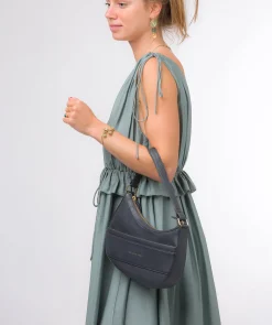 Emma' Navy Nappa Leather Grab Bag