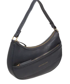 Emma' Navy Nappa Leather Grab Bag