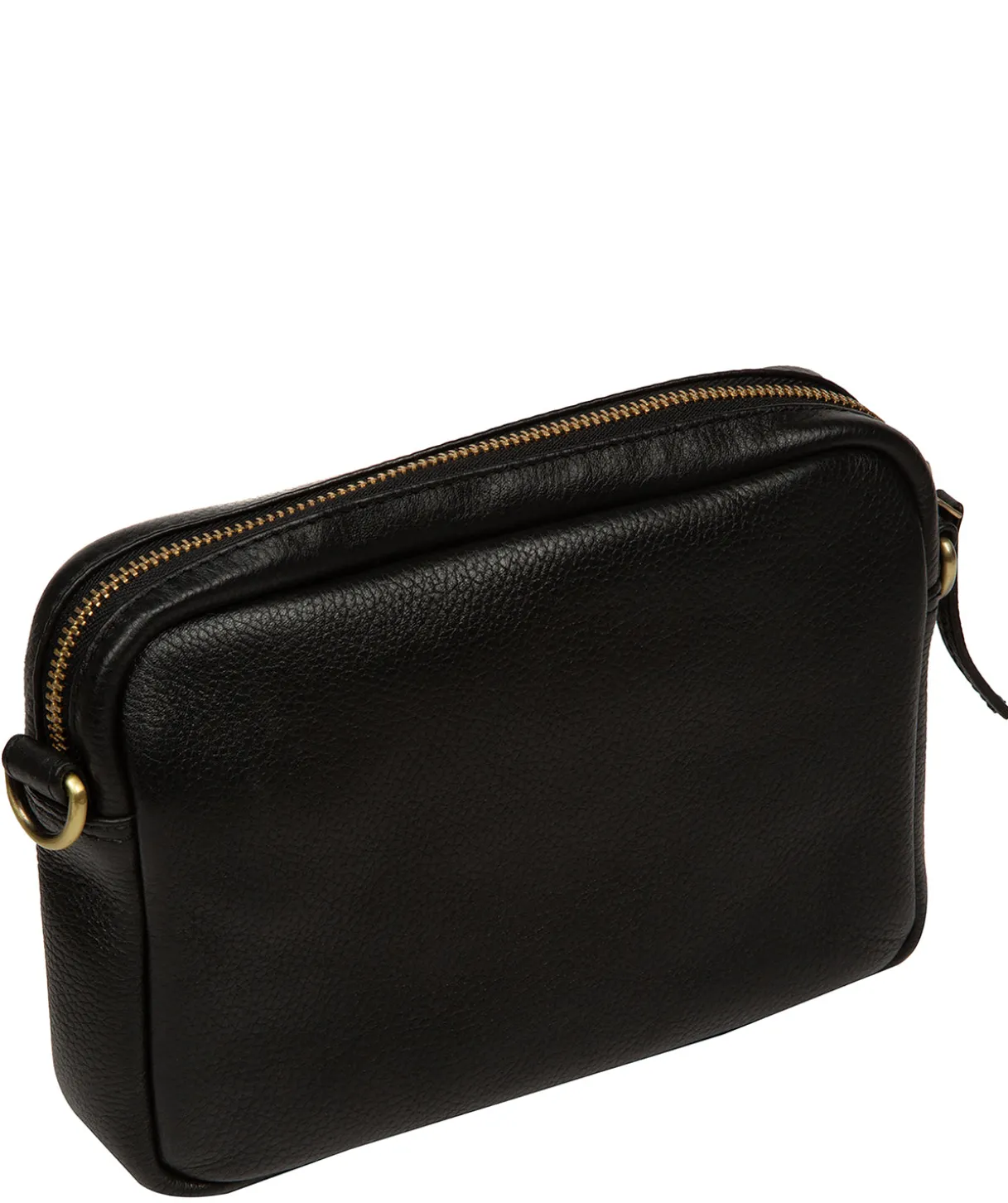 Eris' Black Leather Cross Body Bag