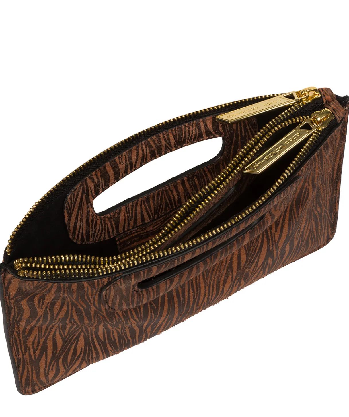 Esher' Animal Print Leather Clutch Bag