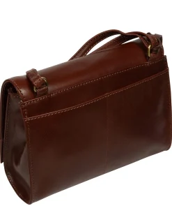 Fallon' Conker Brown Leather Cross Body Bag