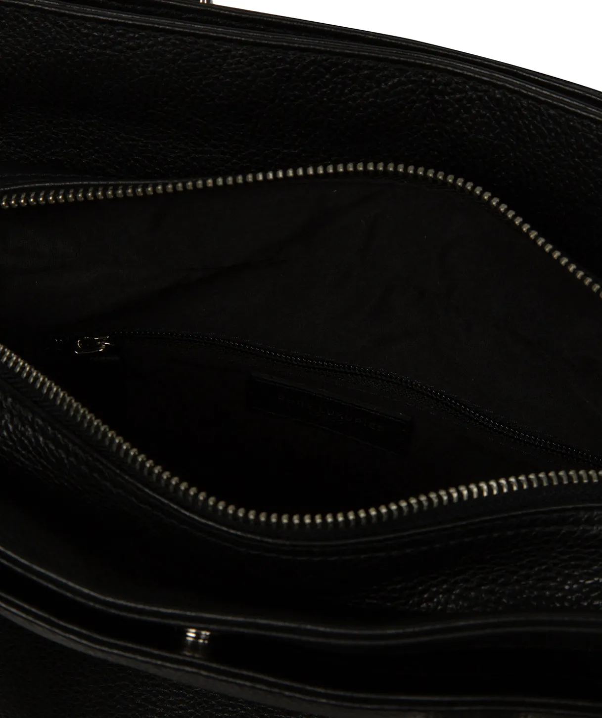 Faya' Black Leather Handbag