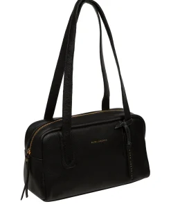 Fenella' Black Leather Handbag