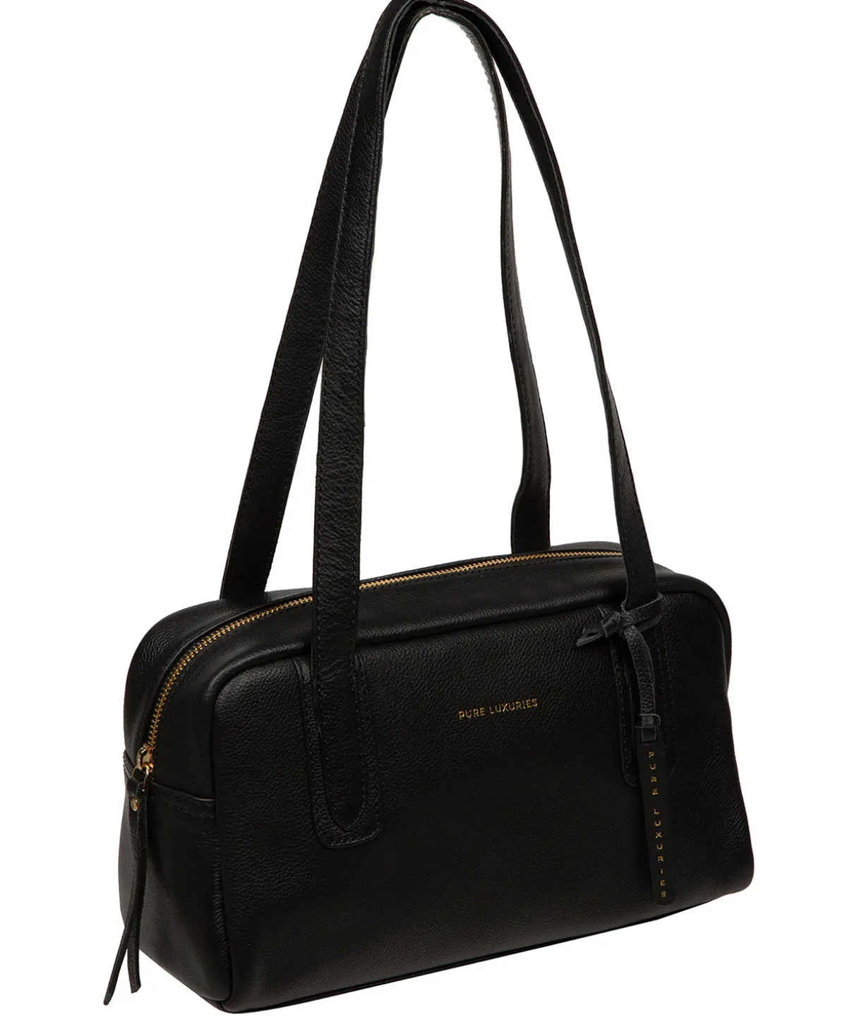 Fenella' Black Leather Handbag
