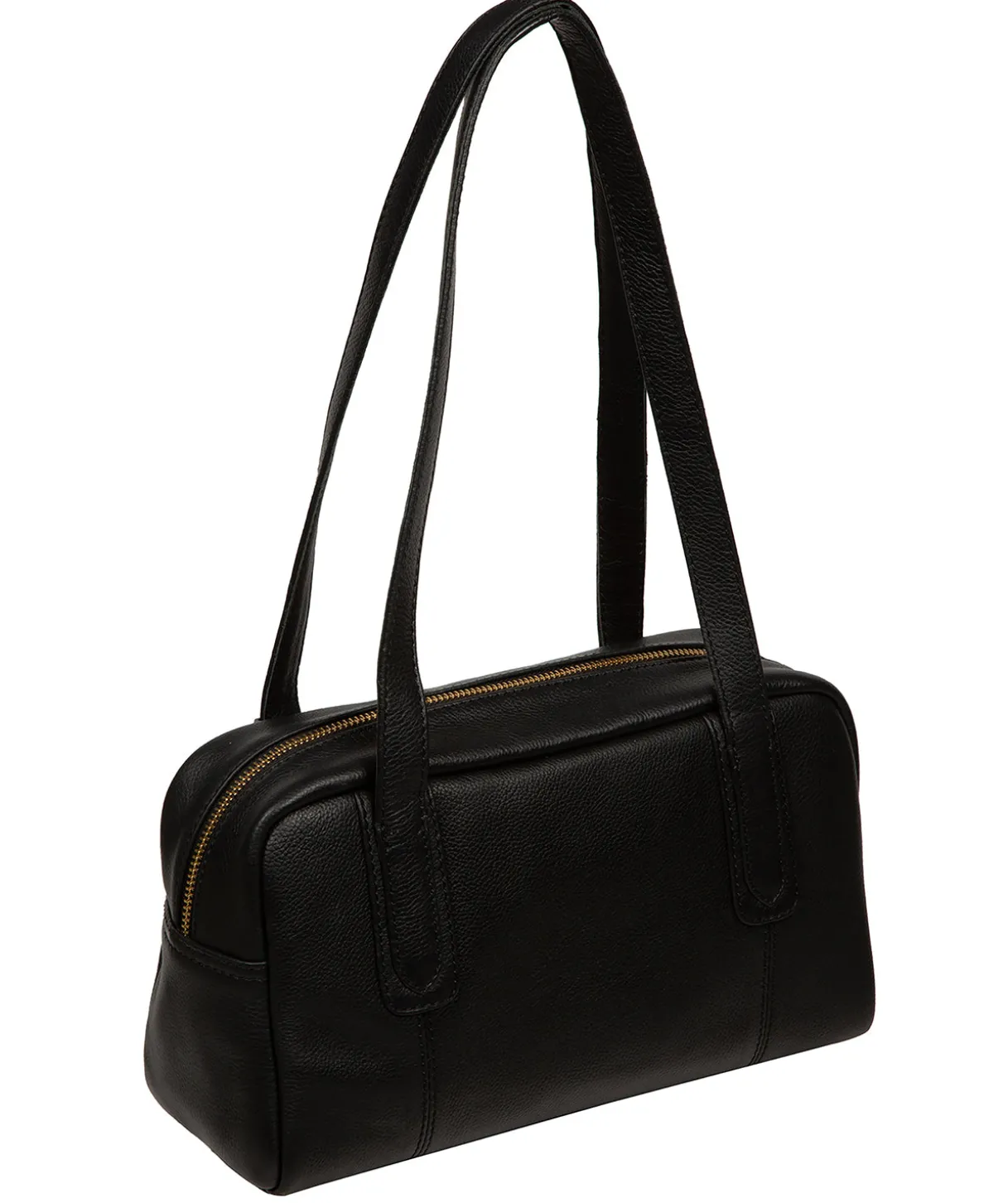 Fenella' Black Leather Handbag