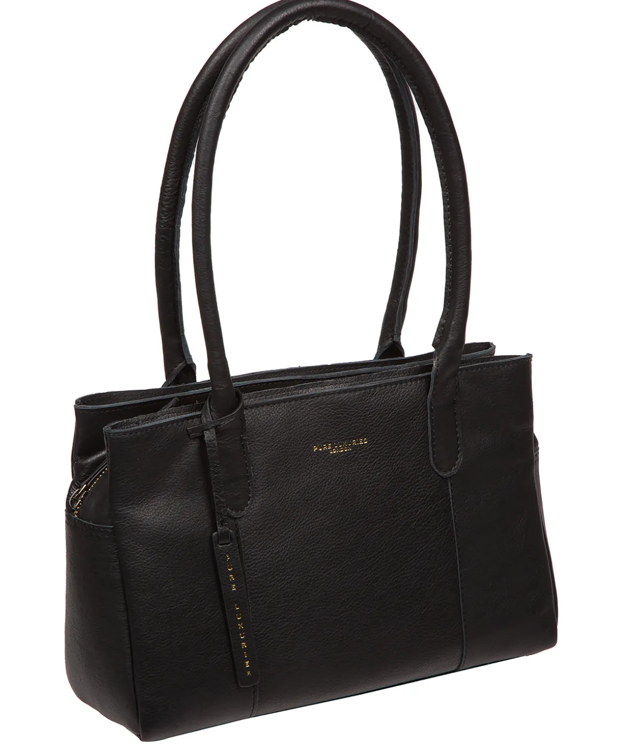 Filton' Black Leather Handbag