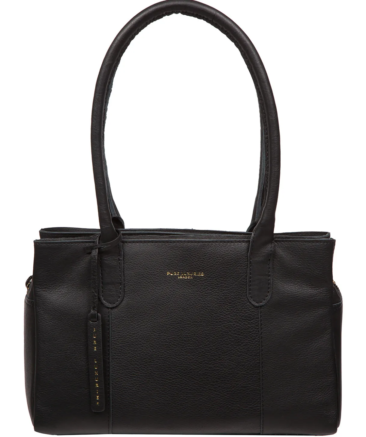 Filton' Black Leather Handbag