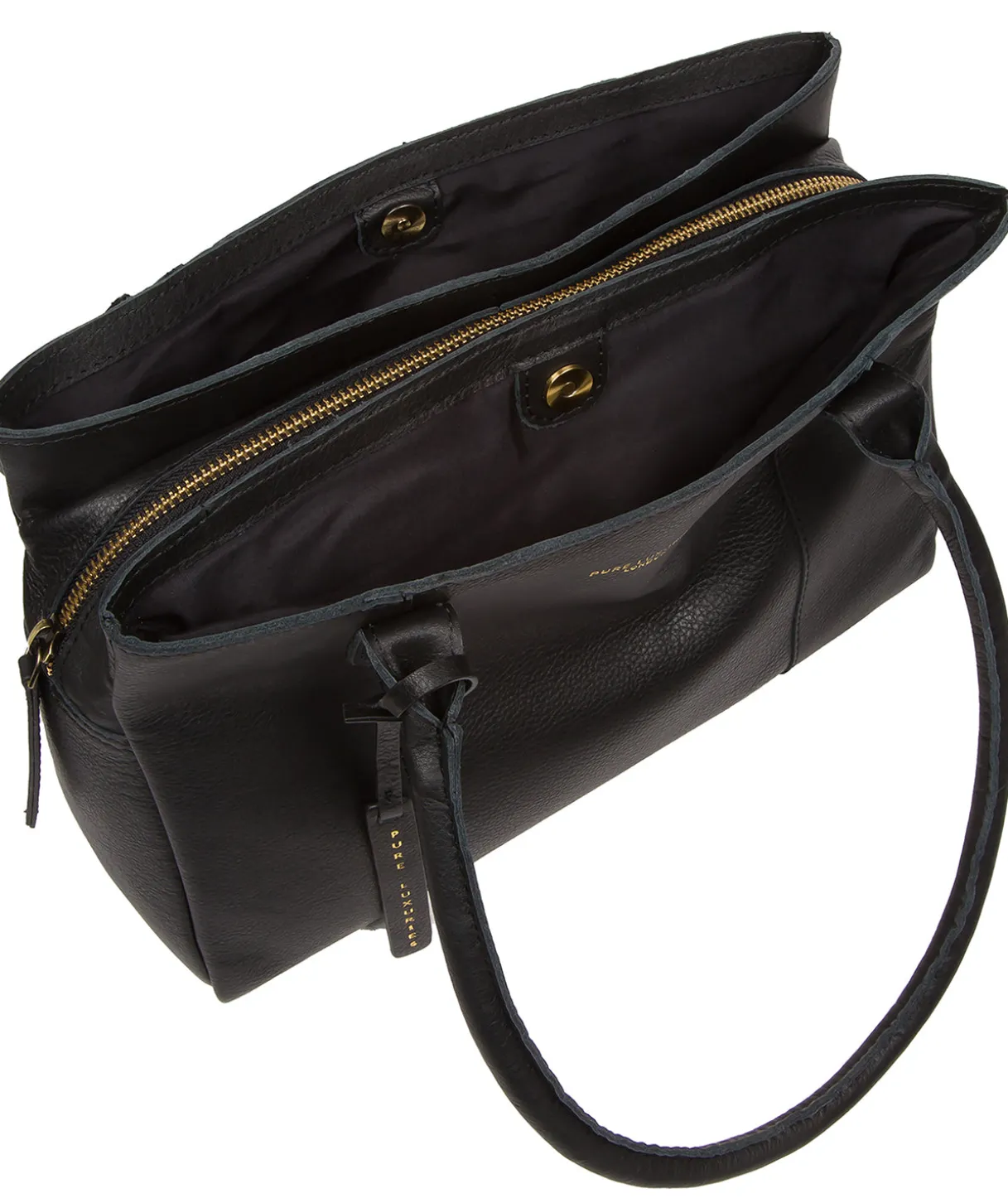 Filton' Black Leather Handbag