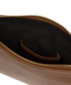 Finola' Chestnut Nappa Leather Cross Body Bag
