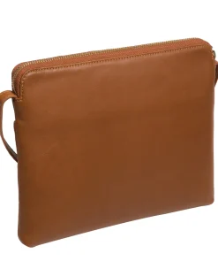 Finola' Oak Nappa Leather Cross Body Bag