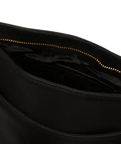 Firle' Black Leather Cross Body Bag