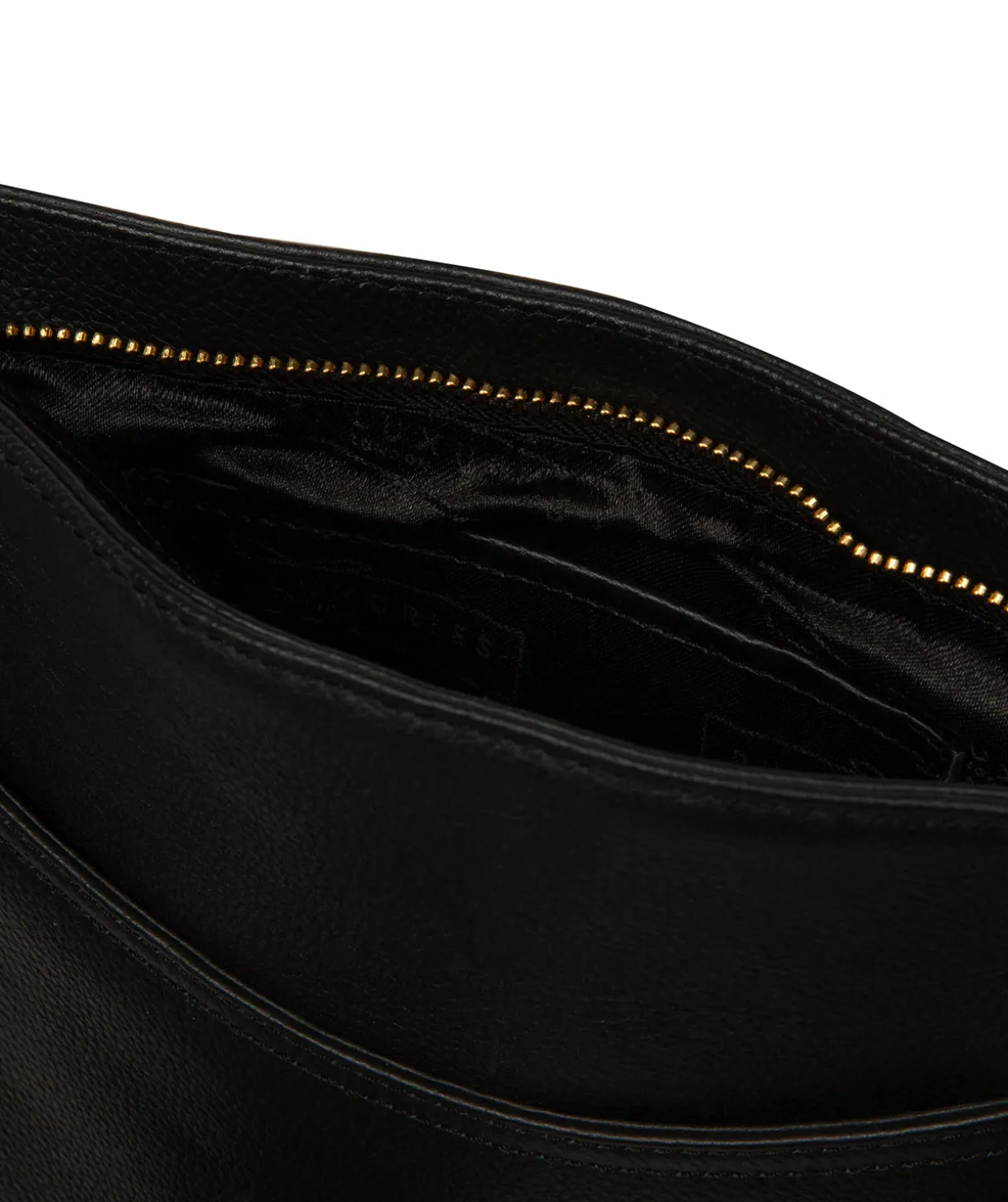 Firle' Black Leather Cross Body Bag