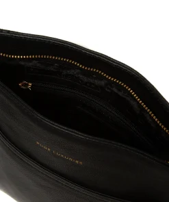 Firle' Black Leather Cross Body Bag