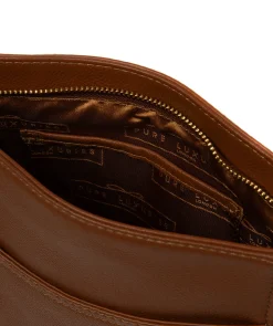 Firle' Tan Leather Cross Body Bag