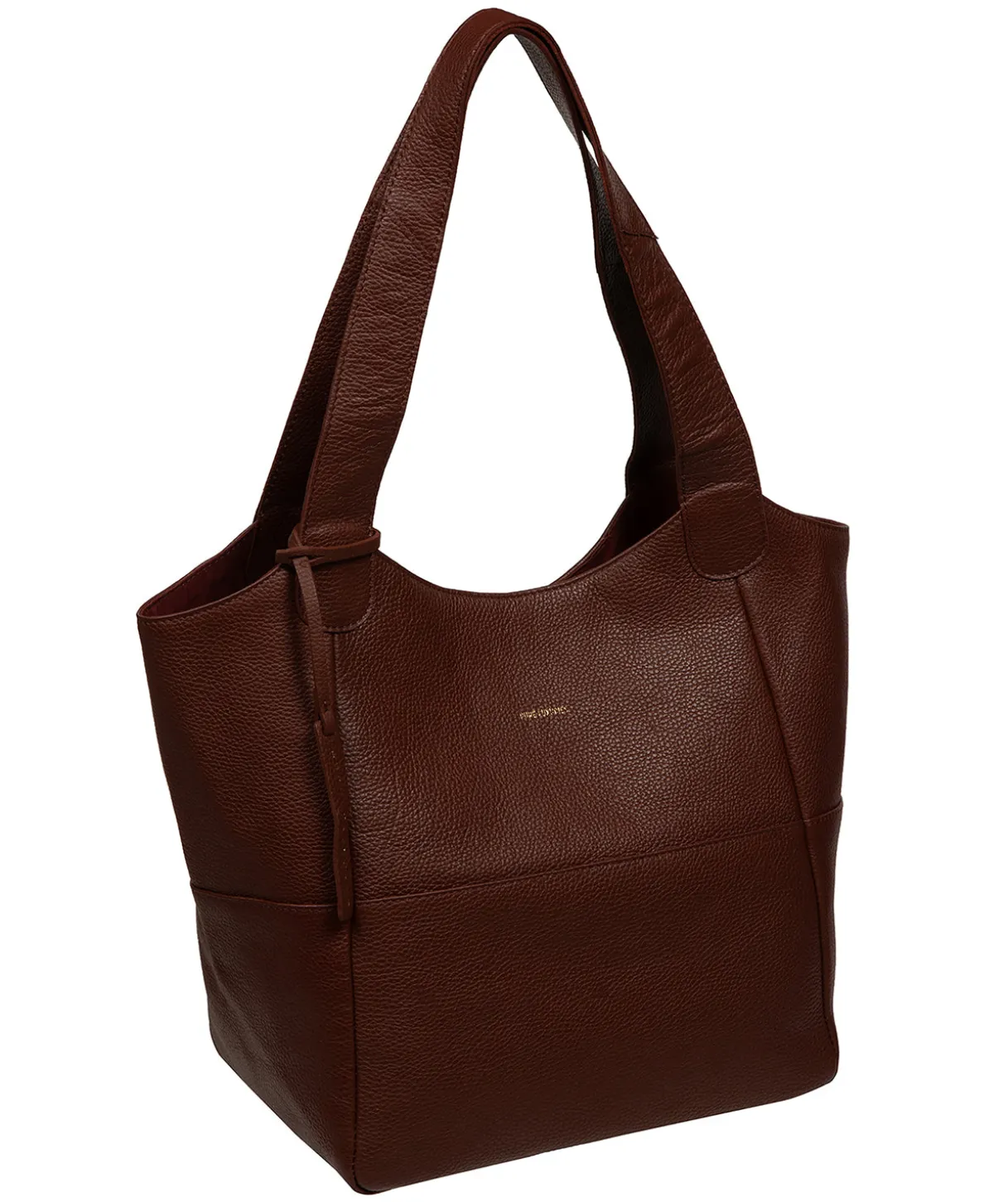 Fizz' Chestnut Leather Tote Bag