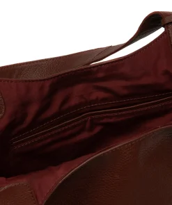Fizz' Chestnut Leather Tote Bag