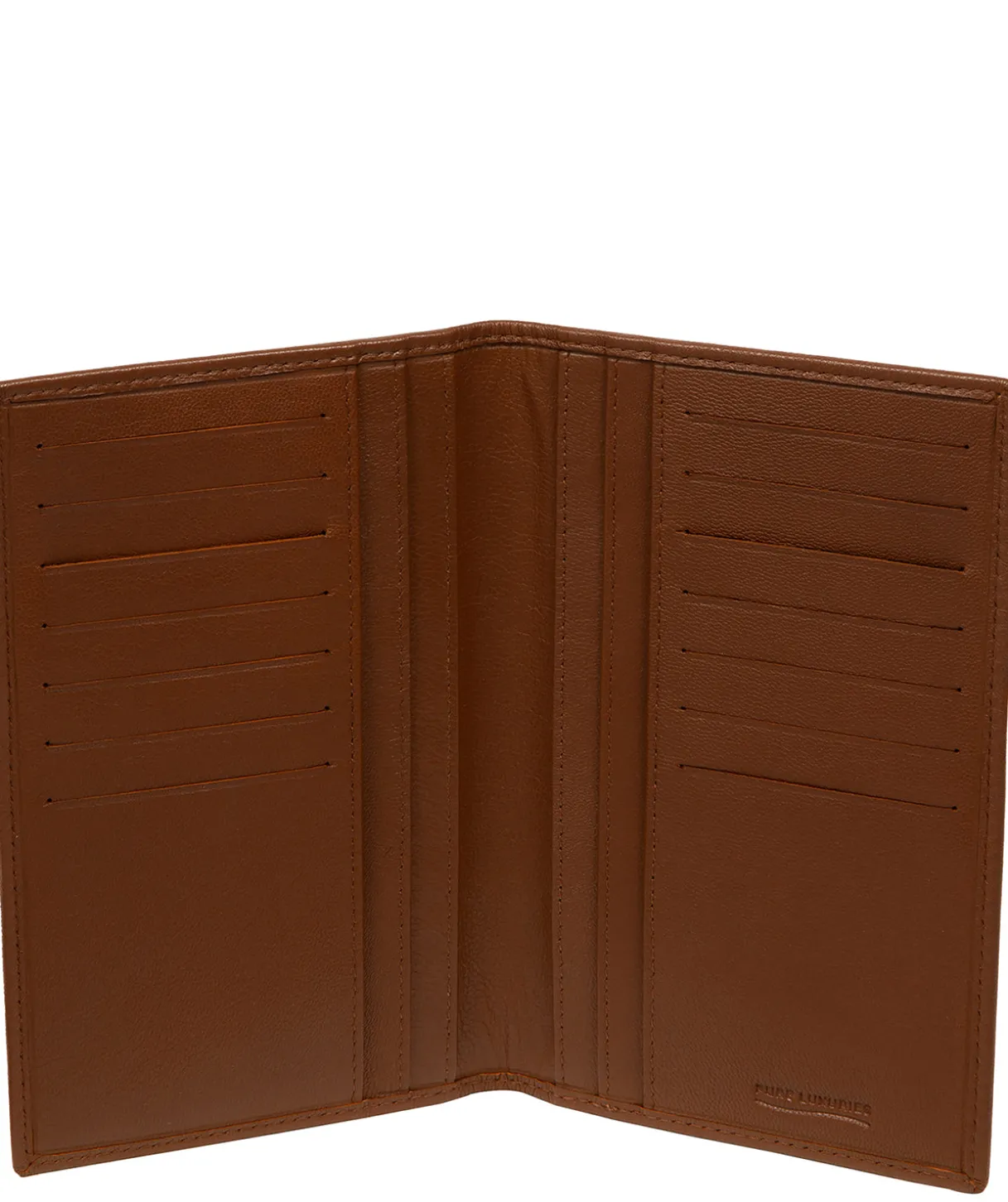 George' Tan Leather Card Holder