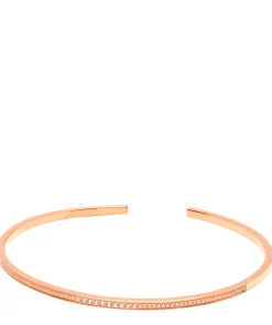 Gift Packaged 'Aaliyah' 18ct Rose Gold Plated 925 Silver Minimalist Bangle