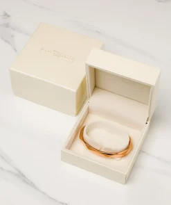 Gift Packaged 'Aurelle' 18ct Rose Gold Plated 925 Silver Bangle