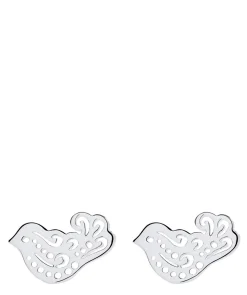 Gift Packaged 'Gyasi' Sterling Silver Dove Earrings