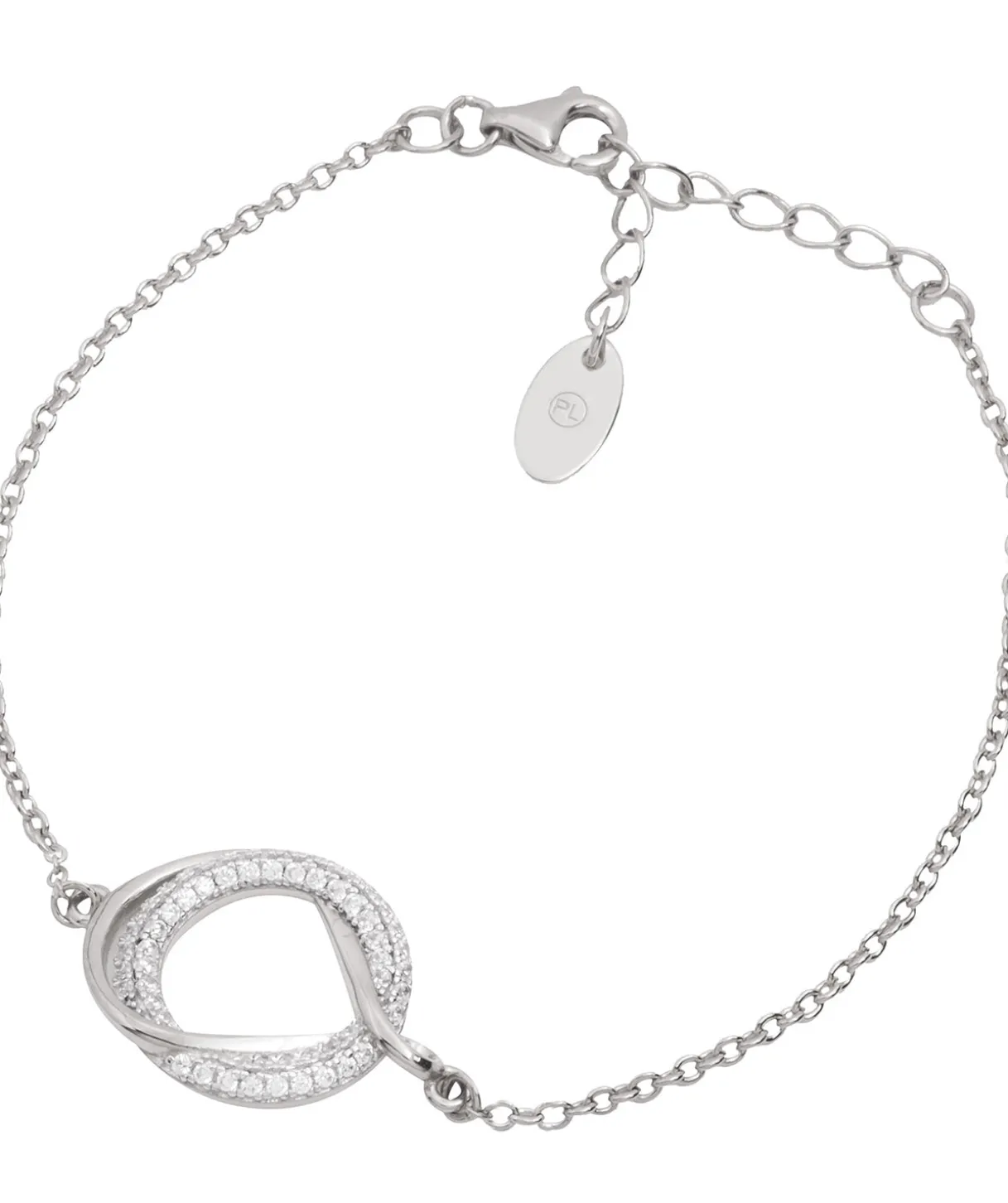 Gift Packaged 'Moreno' 925 Silver & Cubic Zirconia Bracelet