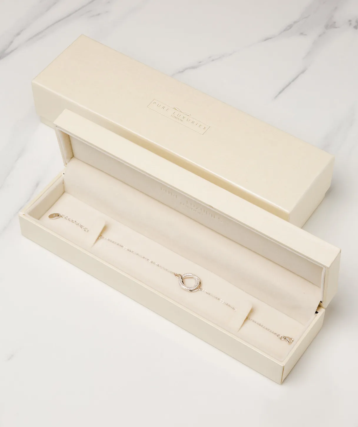Gift Packaged 'Moreno' 925 Silver & Cubic Zirconia Bracelet
