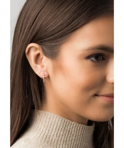 Gift Packaged 'Strand' 18ct Rose Gold Plated 925 Silver & Cubic Zirconia Earrings