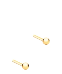Gift Packaged 'Zulema' 18ct Yellow Gold Plated 925 Silver Ball Stud Earrings