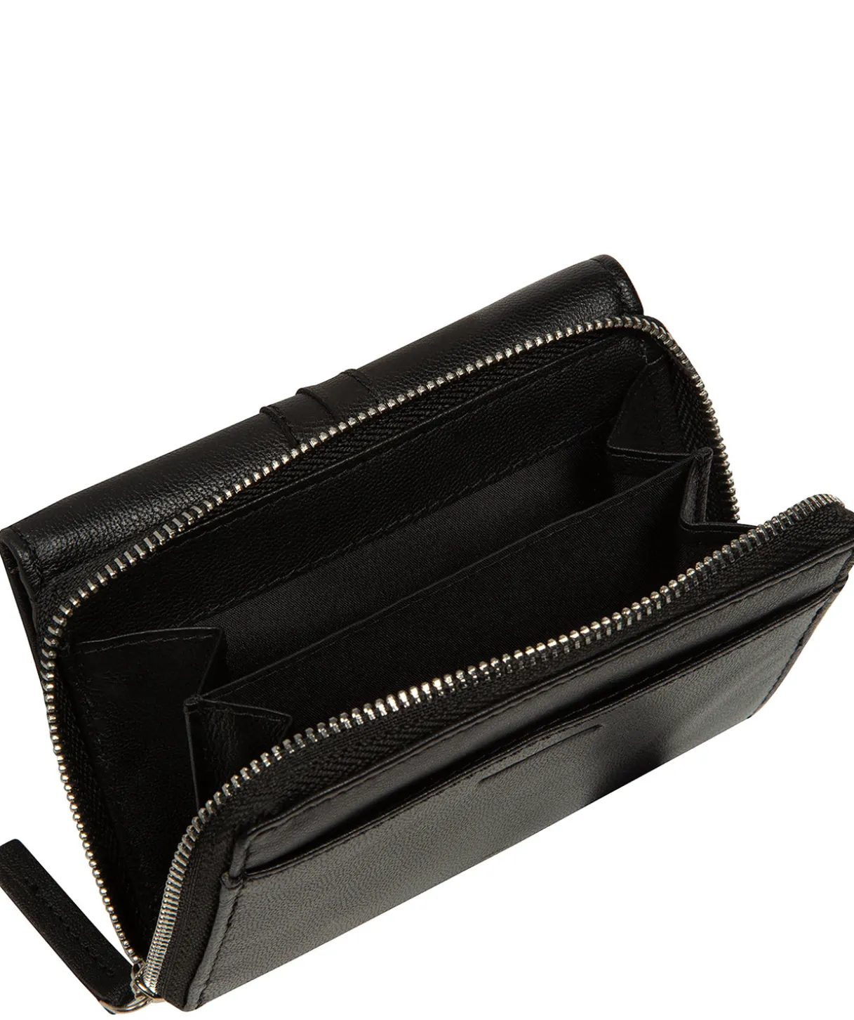 Hailey' Black Leather Purse