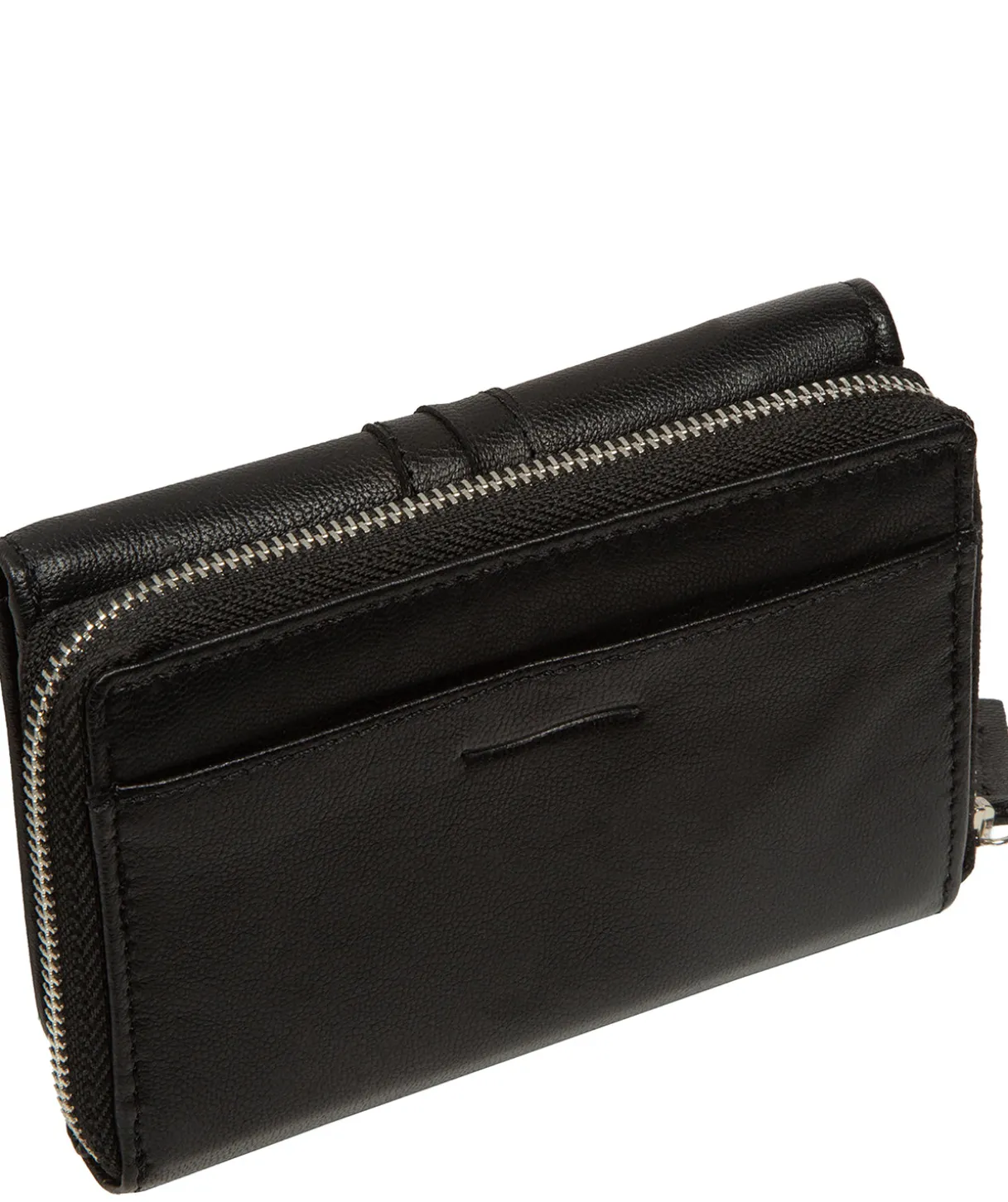Hailey' Black Leather Purse