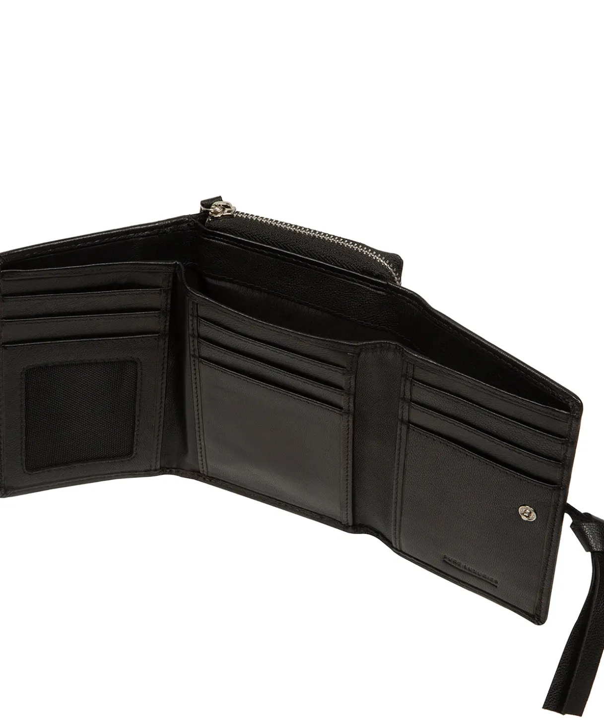 Hailey' Black Leather Purse