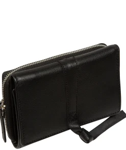 Hailey' Black Leather Purse