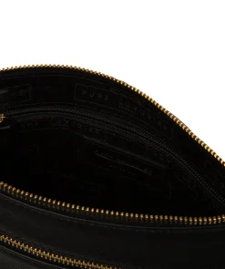 Harford' Black Leather Cross Body Bag