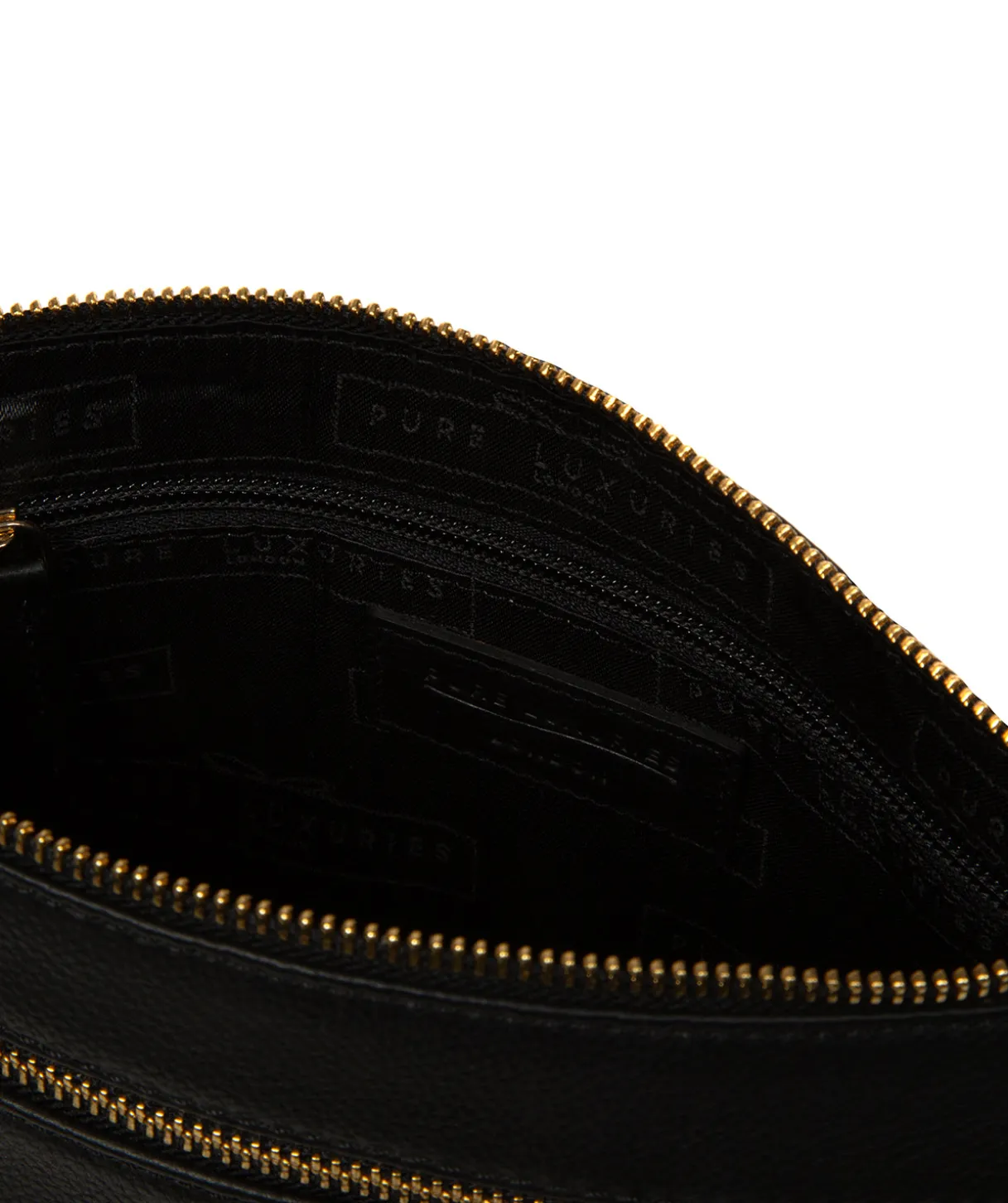 Harford' Black Leather Cross Body Bag