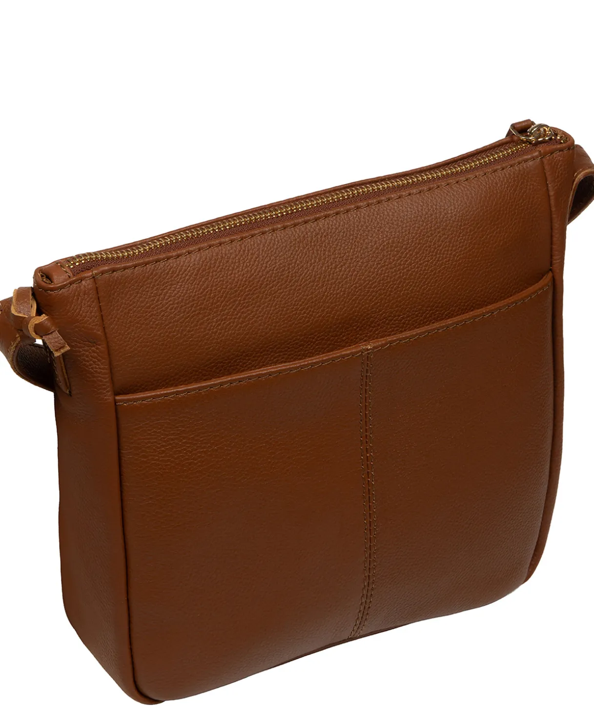 Harford' Tan Leather Cross Body Bag
