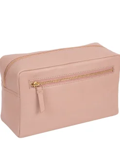 Highgate' Blush Pink Leather Make-Up Bag