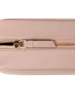 Highgate' Blush Pink Leather Make-Up Bag