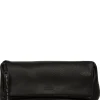 Isabetta' Black Leather Clutch Bag