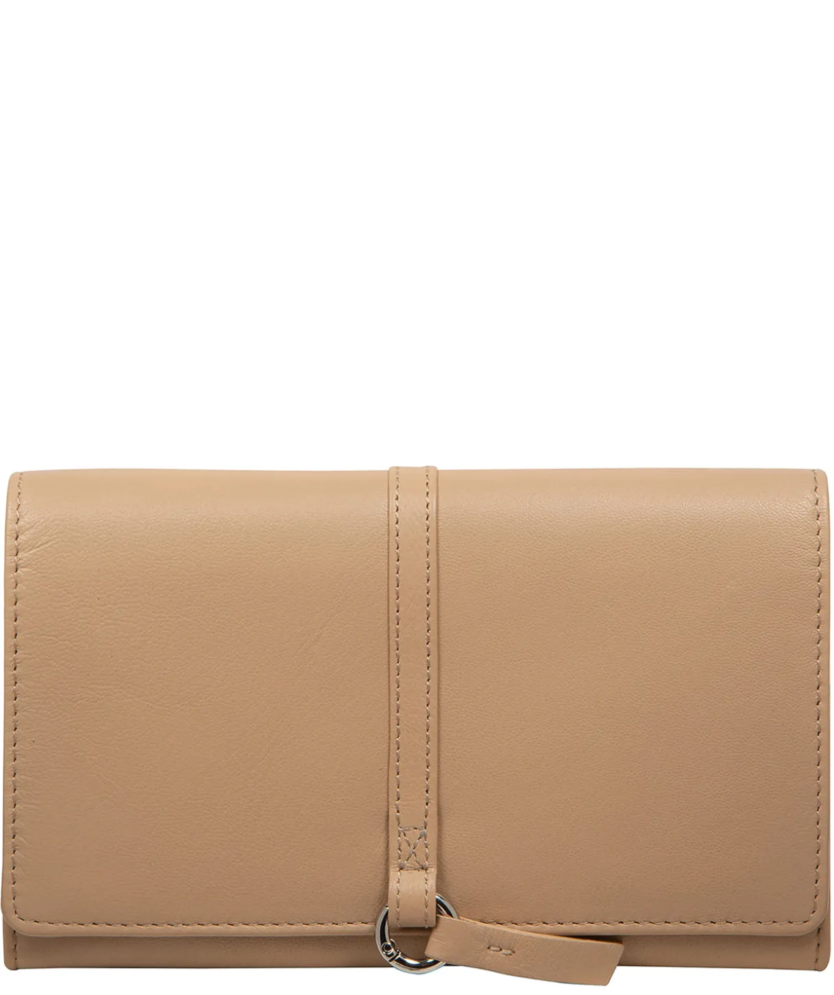 Isla' Latte Leather Purse