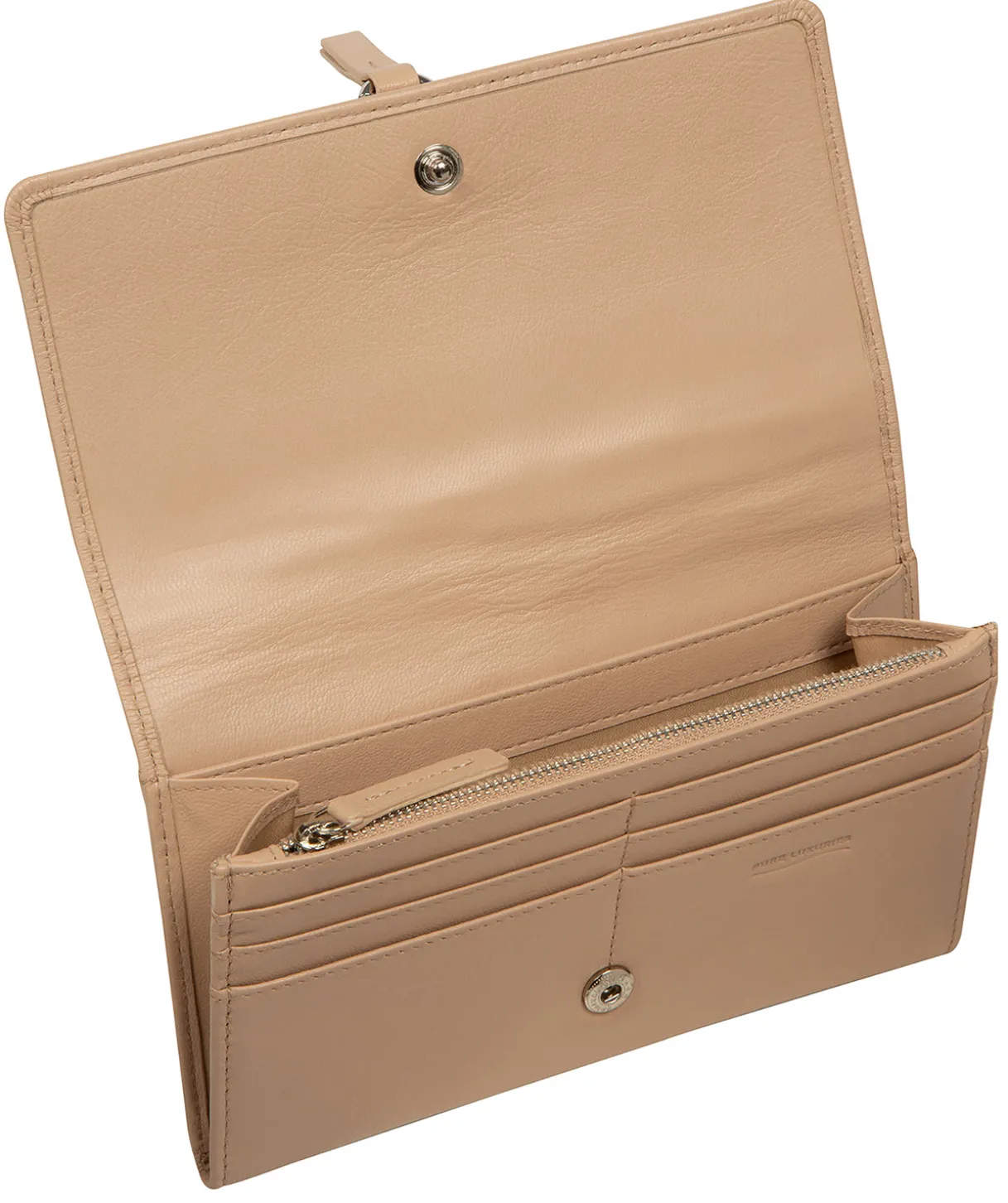 Isla' Latte Leather Purse
